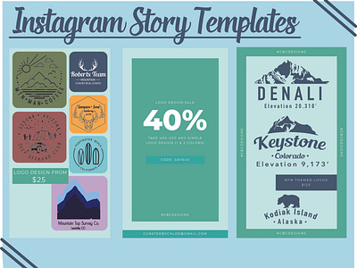 Instagram Story Templates Curated by Chloe Designs