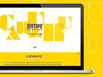 Dia Tipo Caruaru 2016 Responsive Website brazil caruaru design diatipo event mobile pernambuco responsive type typography website