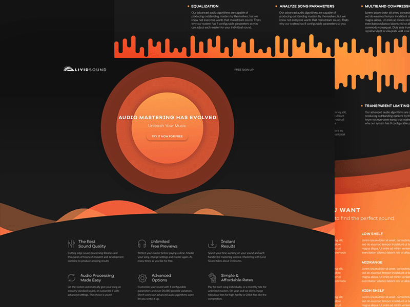 Animated Hero Section gif animated site website page landing section hero