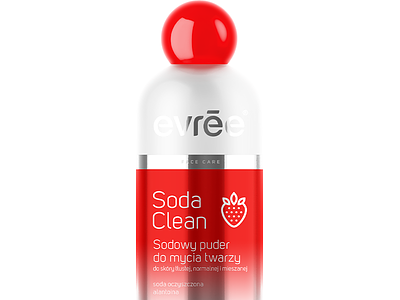 Evrēe Soda Clean — Sodowy Puder bottle branding cosmetics evree packaging