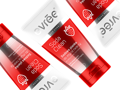 Evrēe Soda Clean — Sodowa Pianka branding cosmetics evree packaging tube