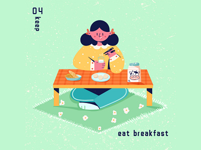 Stick to breakfast design typography ui 插图