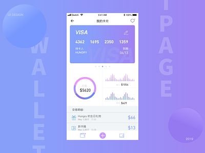 原始钱包页面设计wallet page ui