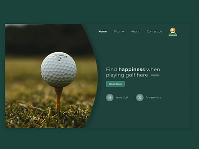 Hero Section Landing Page - Finna Golf design landingpage ui ux web