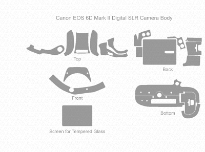 Canon EOS 6D Mark II Vector Template by VecRas cutfiletemplate