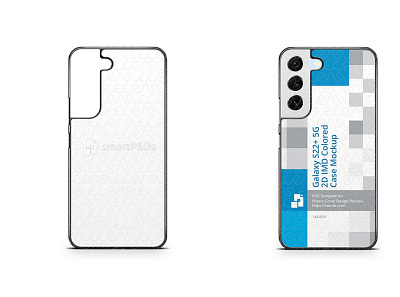 Galaxy S22+ 5G (2022) 2D PC Colored Case Mockup by VecRas mockuptemplate
