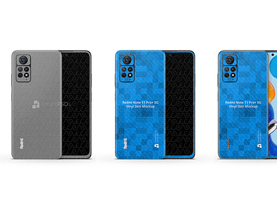 Redmi Note 11 Pro+ 5G PSD skin mockup template by VecRas