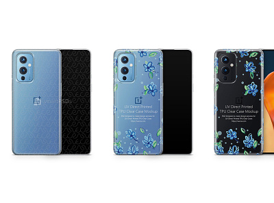 OnePlus 9 (2021) TPU Clear Case Mockup by VecRas psdmockups