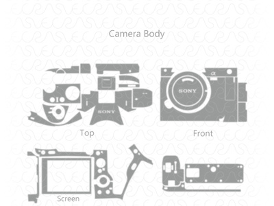Sony Alpha A7 III Camera Vector Cut File Template 2018