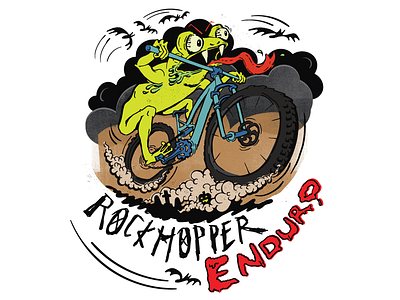 Rockhopper Enduro Evil Frog Logo bike bike logo design hand drawn illustration logo vector
