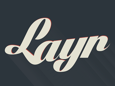 Layr flat layr logo red shadow website