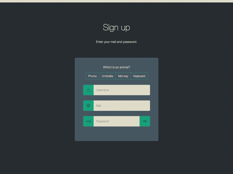 Layr Registration animate dribbble flickr form gif layr network pinterest signup social tumblr twitter