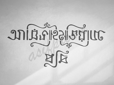 Digital Ambigram - 01 ambigram art bengali typography name typography art