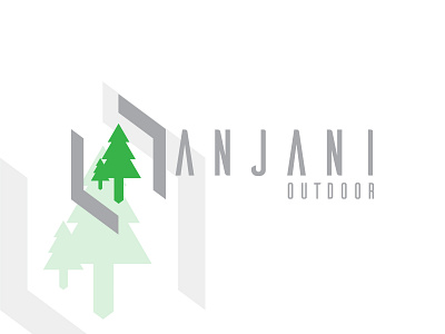 ANJANI OUTDOOR design illustration logo