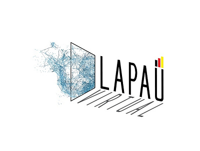 LAPAU VIRTUAL branding design illustration logo typography vector