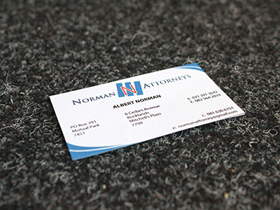 Norman Attorneys Business Card