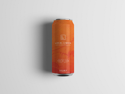 Local Liquid Crooked Creek IPA beer can beer label brand design brewery craft brewery ipa logo design packaging design