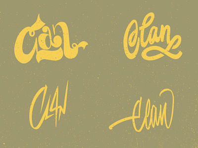 Lettering "Clan"