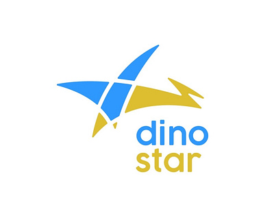 Dinostar | Day 35 Daily Logo Challenge colourful dailylogochallenge design dinosaur flat icon illustration logo