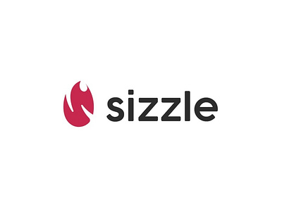 Sizzle | Day 10 Daily Logo Challenge dailylogochallenge design flame logo flat logo typography