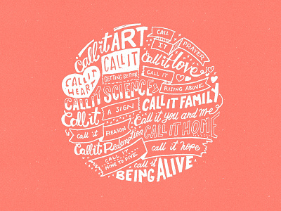 wip "Call It Whatever" doodle lettering typography