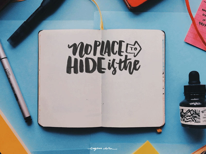 No Place? No Place. animation gif handlettering ink lettering motion motion graphic quote seth godin typography