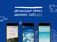 Download Instagram Stories (iOS) Interface PSD by Eugenia Clara on Dribbble