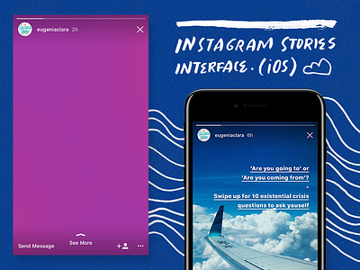 Download Instagram Stories Ios Interface Psd By Eugenia Clara On Dribbble