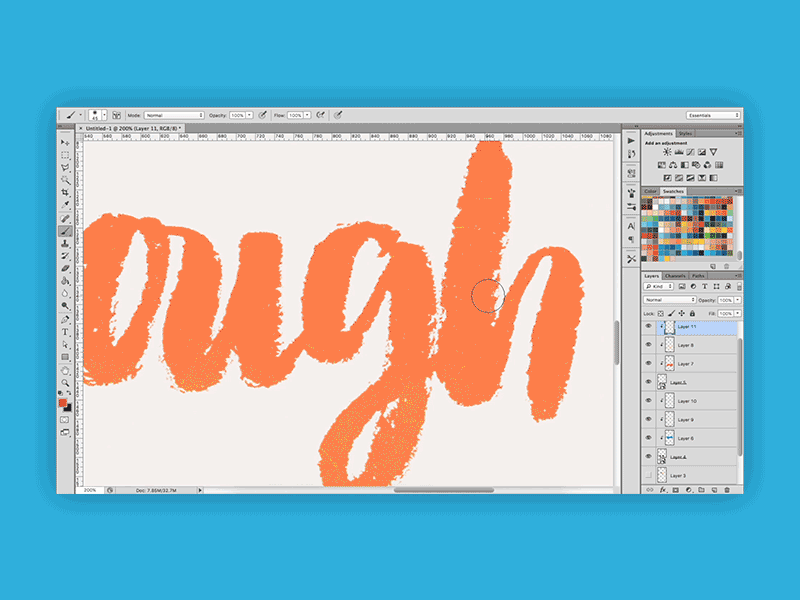 Timelapse: You Are Enough calligraphy freebie handlettering lettering type typography vimeo wallpaper wip word