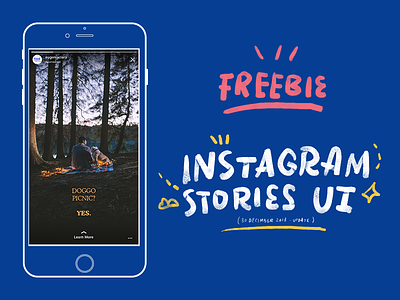 (Updated) Instagram Stories UI free freebies instagram interface ios mockup psd stories story ui
