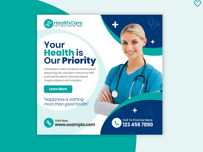 HealthCare Social Media Banner Ads Design