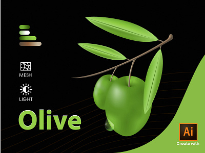 Olive Fruits Design