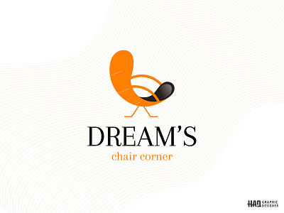 Dream's Chair Corner Brand Logo Design chair logo dreams chair corner logo dreams logo xd design