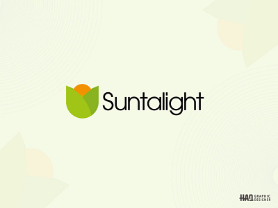 Suntalight Simple Nature Brand Logo Design in Adobe Illustrator sunlight logo