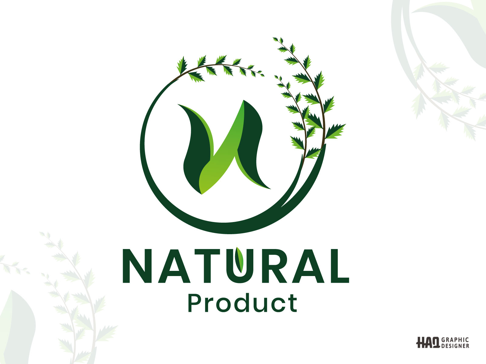 Logo natural product Stock Vector by ©artbutenkov 149606626