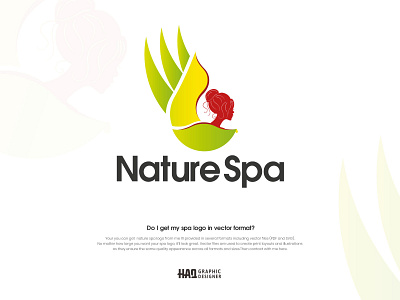 Nature Spa Brand Logo Design In Adobe Illustrator