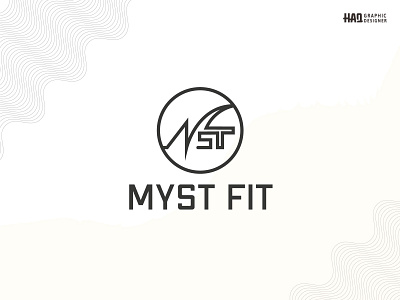 This is MYST FIT Brand Logo Design In Adobe Illustrator. best logo