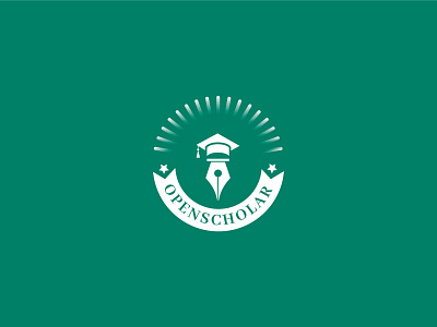 Open Scholar Education Related Brand Logo Design