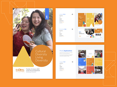 Global Village Bandung aiesec branding design illustration organization simple