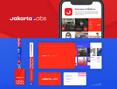 Jakarta Labs Branding branding design illustration simple ui
