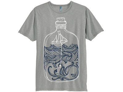 Seas Shirt cami bradley illustration nautical ocean sea shirt