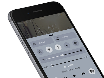 Control Center revisited animation apple concept control center interaction design ios 9 iphone keynote redesign san francisco font uiux user interface