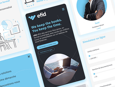 efid - UX/UI design brand design brand identity ui design ux design website website design