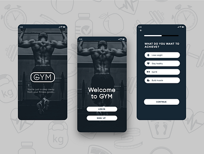 Workout app app design design mobile app mobile ui ui uiux