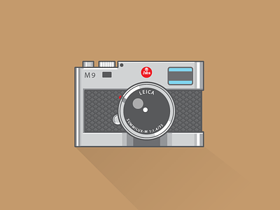 Leica M9 camera flat icon leica vintage