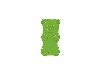 Green Gummi Bear avatar illustration