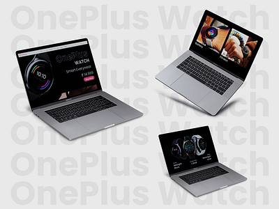 OnePlus Watch Website Mockup design graphic graphic design graphics illustration typography web web design