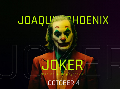 Joker Poster 02 graphic graphic design joker poster poster design