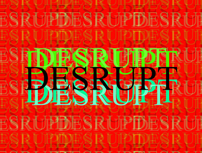 Desrupt design graphic graphic design logo typography