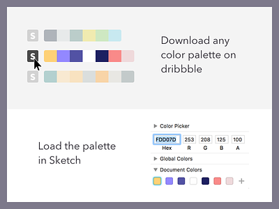 Dribbble Color Palette Generator add-ons chrome color development dribbble extension firefox palette process sketch tool